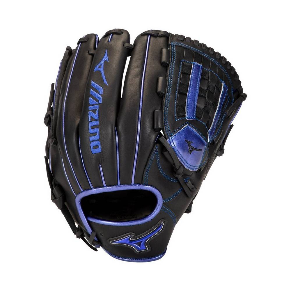 Panske Rukavice Mizuno MVP Prime SE Pitcher 12" Baseball Čierne/Kráľovská Modrá Vypredaj AWZS70643